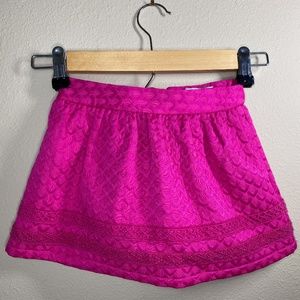 Genuine Kids by OshKosh B'Gosh Bright Pink Jacquard Skirt